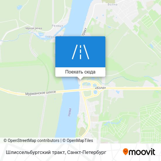 Карта Шлиссельбургский тракт