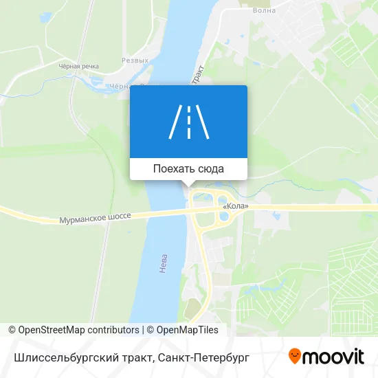 Карта Шлиссельбургский тракт