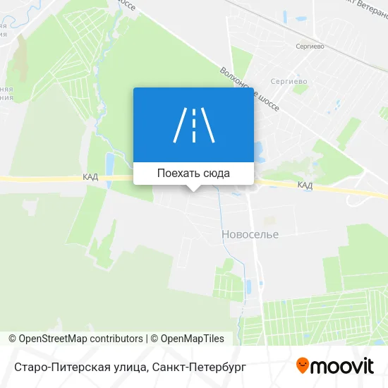 Карта Старо-Питерская улица