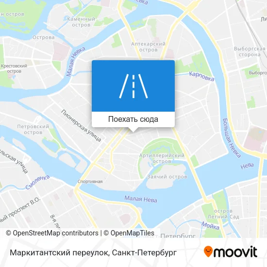 Карта Маркитантский переулок