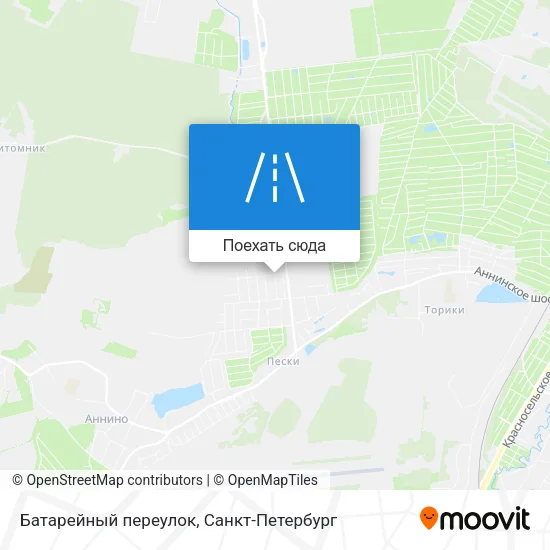 Карта Батарейный переулок