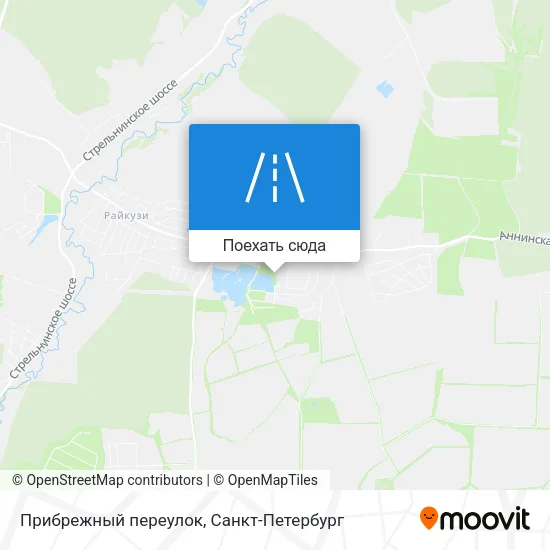 Карта Прибрежный переулок