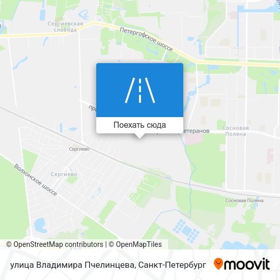 Карта улица Владимира Пчелинцева