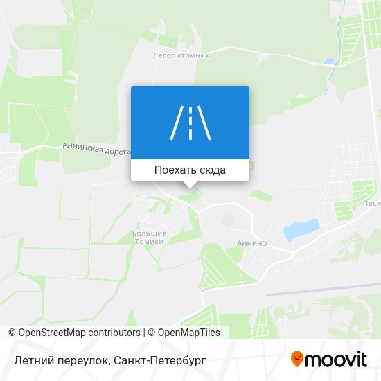 Карта Летний переулок