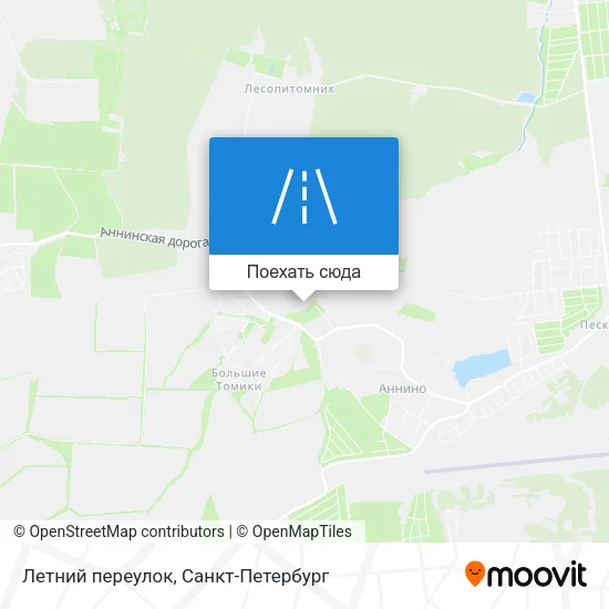 Карта Летний переулок