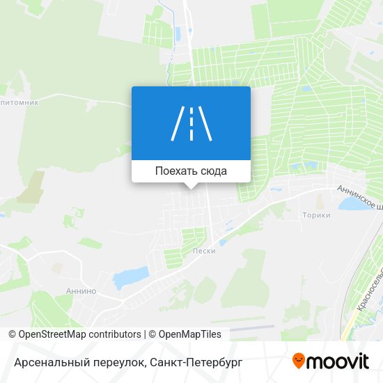 Карта Арсенальный переулок