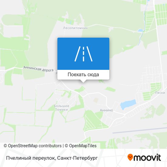 Карта Пчелиный переулок