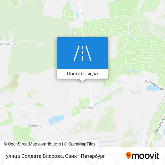 Карта улица Солдата Власова
