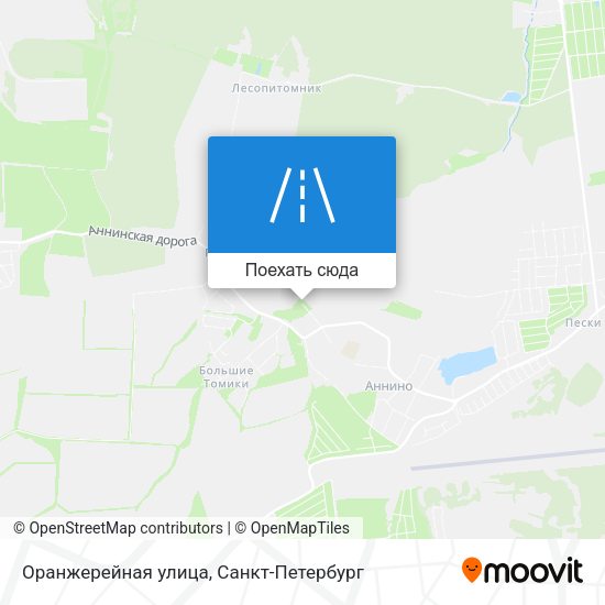 Карта Оранжерейная улица