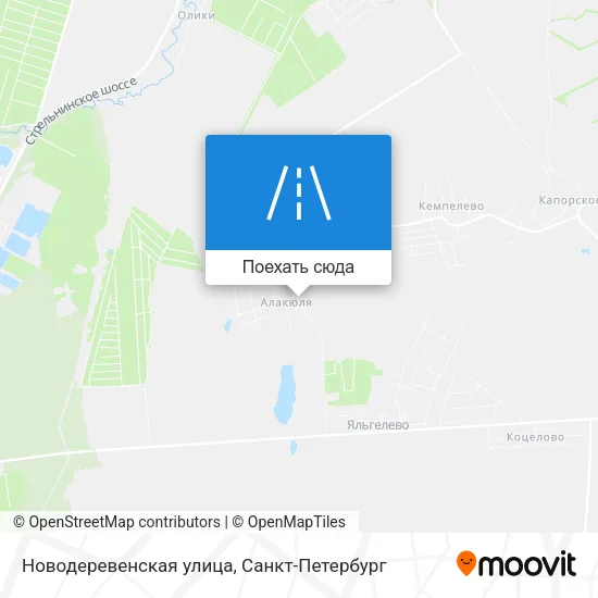 Карта Новодеревенская улица