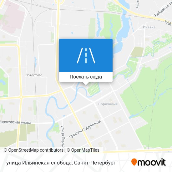 Карта улица Ильинская слобода