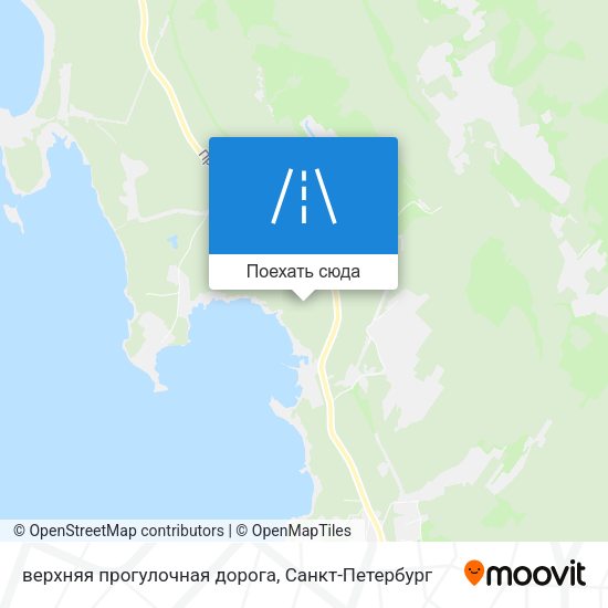 Карта верхняя прогулочная дорога