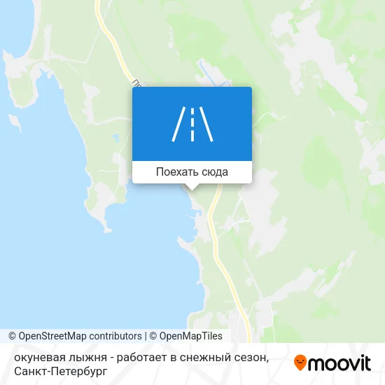 Карта окуневая лыжня - работает в снежный сезон