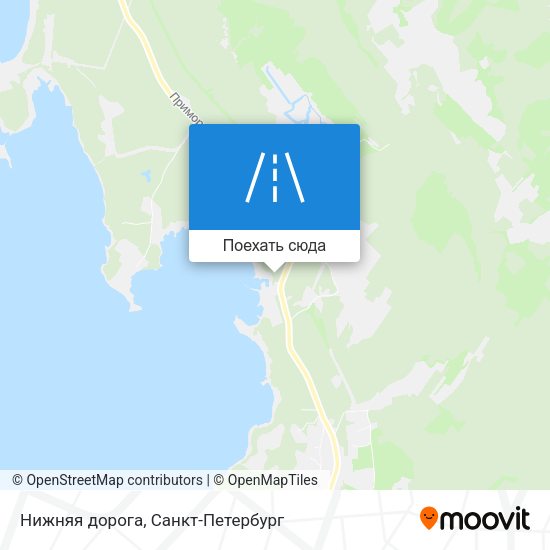 Карта Нижняя дорога