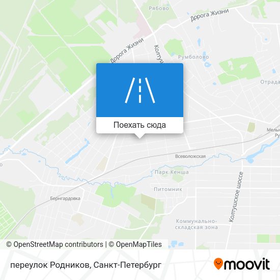 Карта переулок Родников