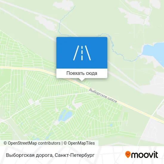 Карта Выборгская дорога