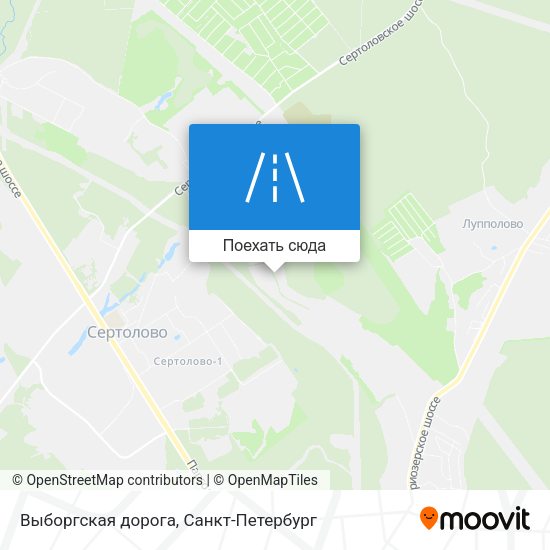 Карта Выборгская дорога