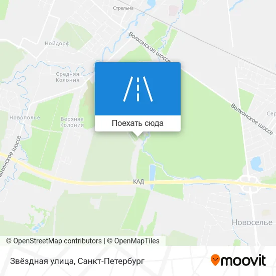 Карта Звёздная улица