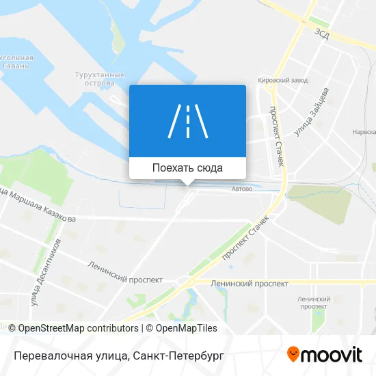 Карта Перевалочная улица