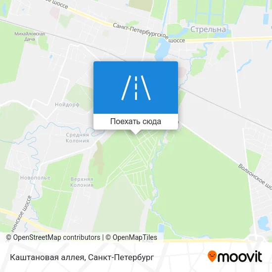 Карта Каштановая аллея