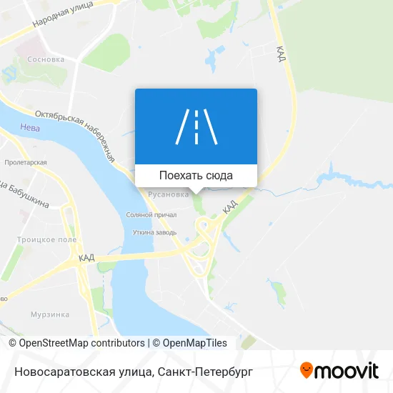 Карта Новосаратовская улица