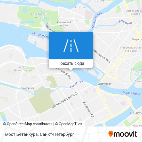 Карта мост Бетанкура