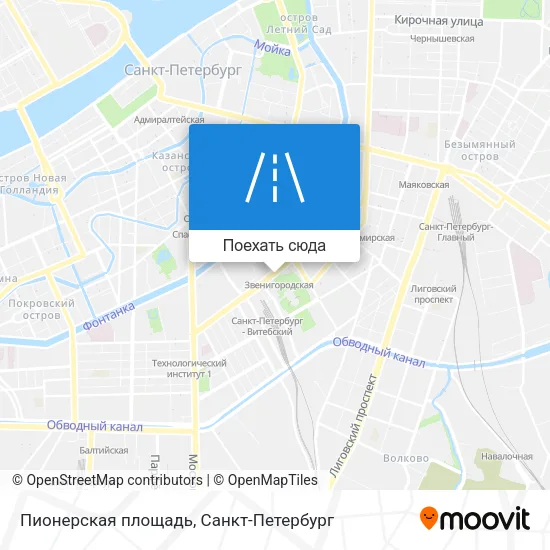 Карта Пионерская площадь