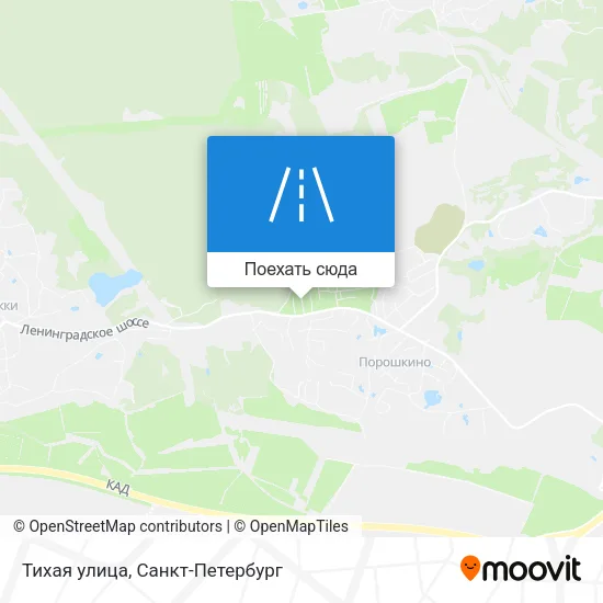 Карта Тихая улица