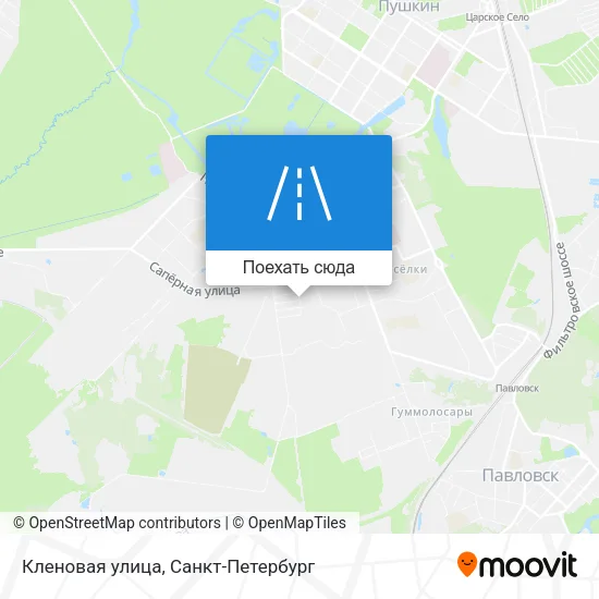 Карта Кленовая улица