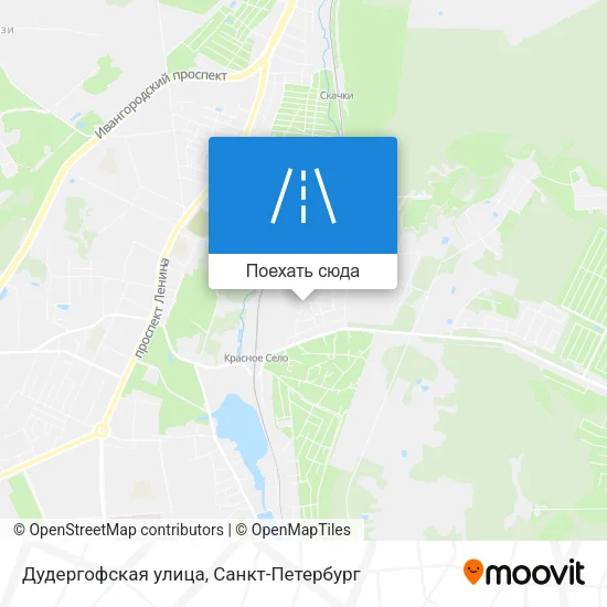 Карта Дудергофская улица