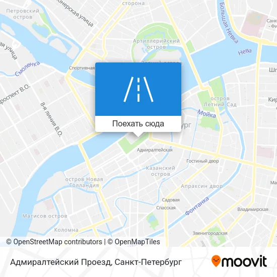 Карта Адмиралтейский Проезд
