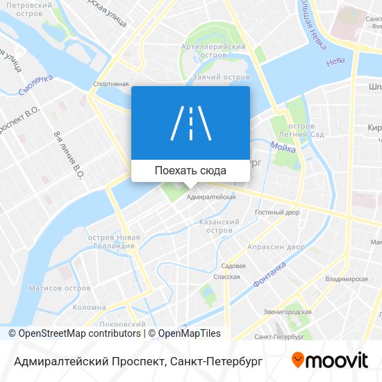 Карта Адмиралтейский Проспект