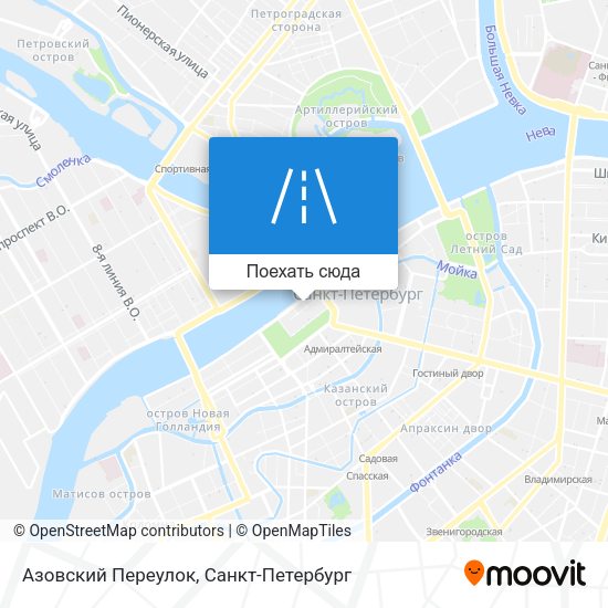 Карта Азовский Переулок