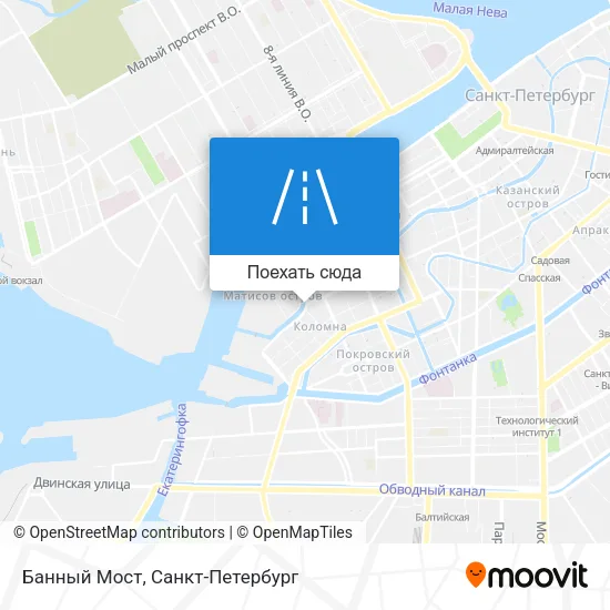 Карта Банный Мост