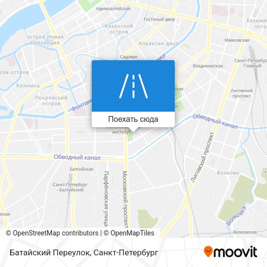 Карта Батайский Переулок