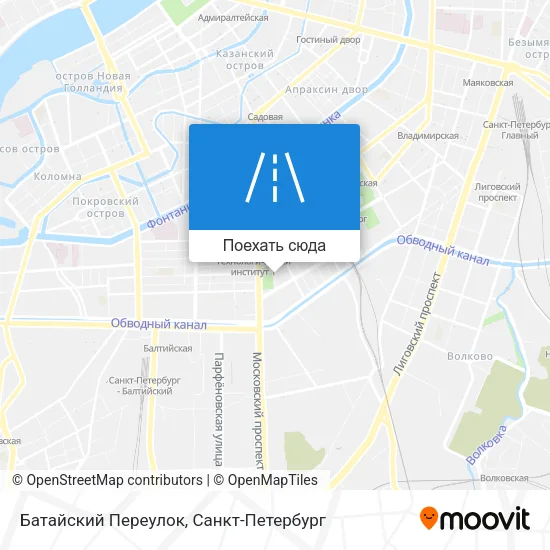 Карта Батайский Переулок