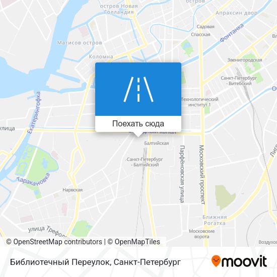 Карта Библиотечный Переулок