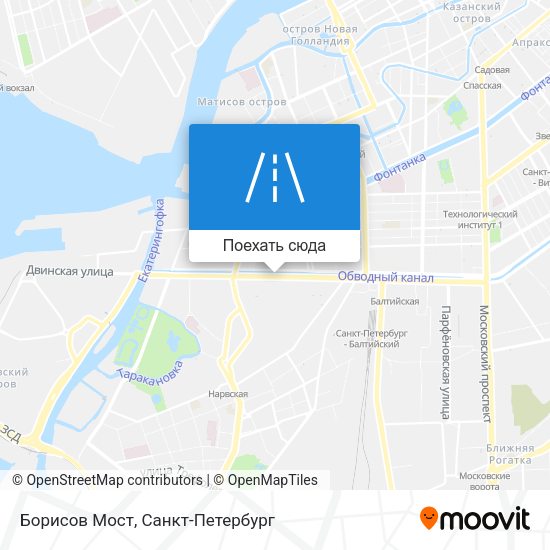 Карта Борисов Мост