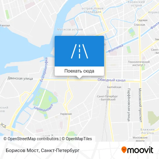 Карта Борисов Мост