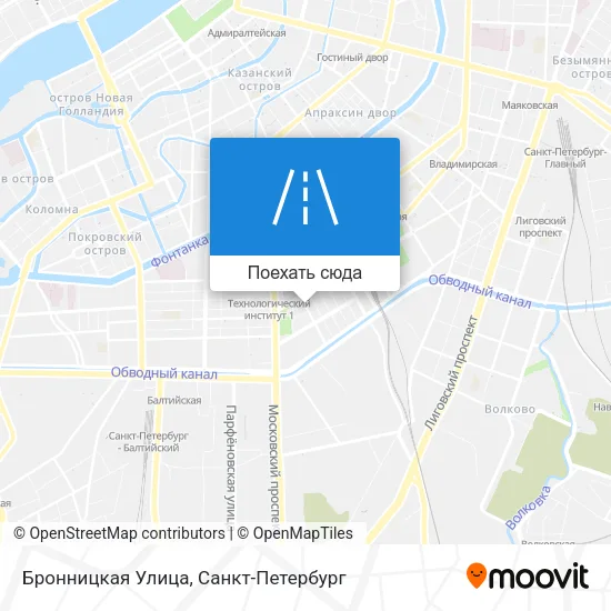 Карта Бронницкая Улица