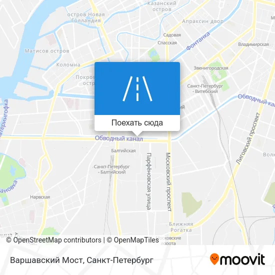 Карта Варшавский Мост