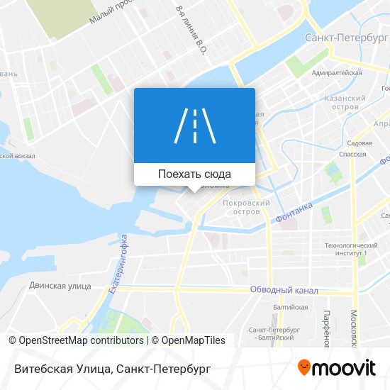 Карта Витебская Улица