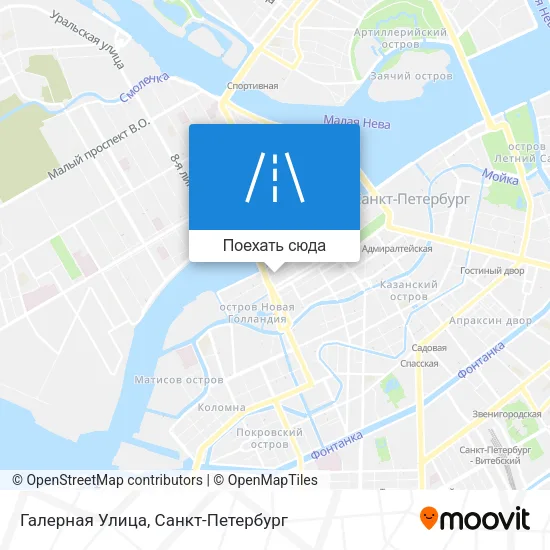 Карта Галерная Улица