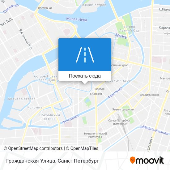 Карта Гражданская Улица