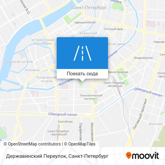 Карта Державинский Переулок