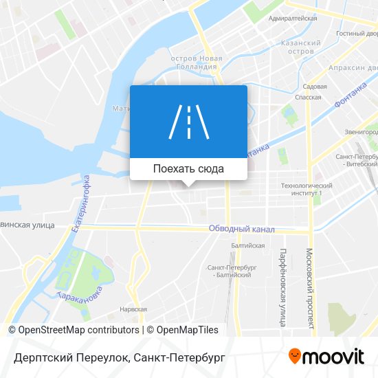 Карта Дерптский Переулок