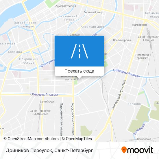 Карта Дойников Переулок