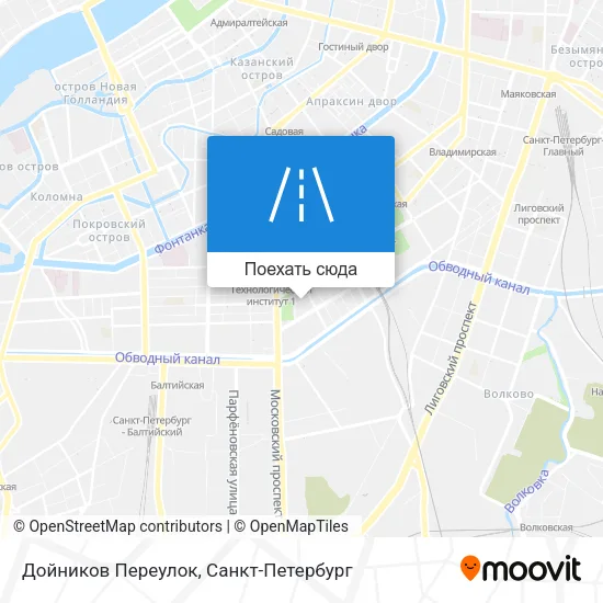 Карта Дойников Переулок