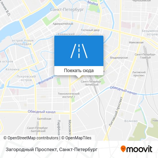 Карта Загородный Проспект