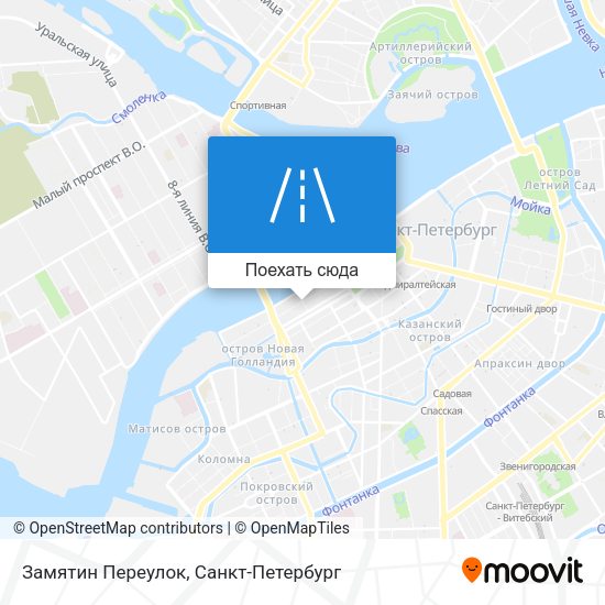 Карта Замятин Переулок